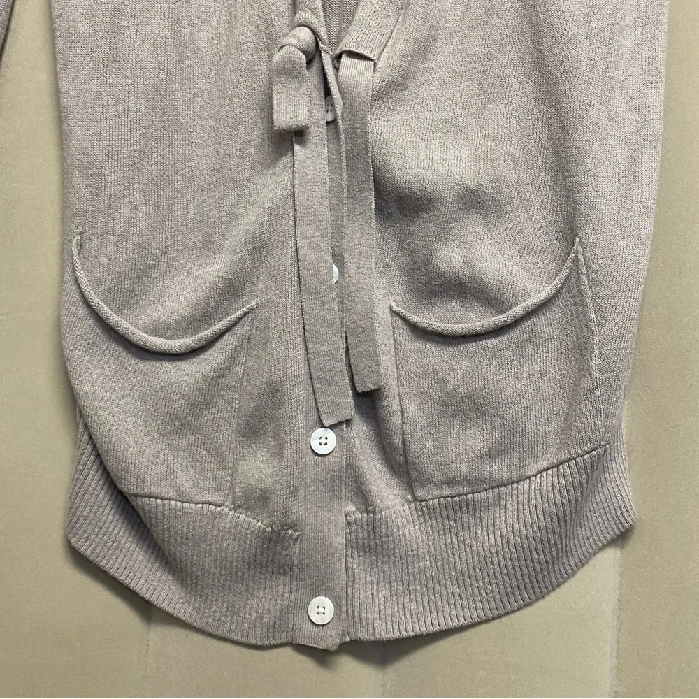 Brochu Walker Women’s Sweater Cardigan Medium Cotton Cashmere Quiet Luxury